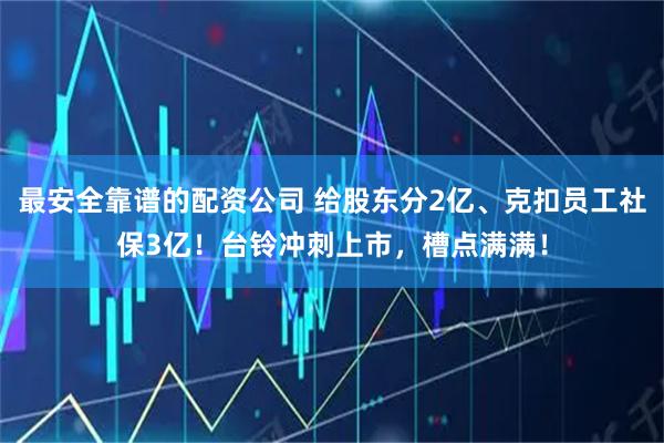 最安全靠谱的配资公司 给股东分2亿、克扣员工社保3亿！台铃冲刺上市，槽点满满！