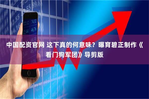 中国配资官网 这下真的何意味？曝育碧正制作《看门狗军团》导剪版